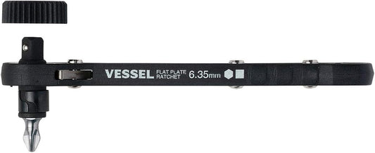 VESSEL Ratchet Screwdriver (with +2 bit) TD-71 Black