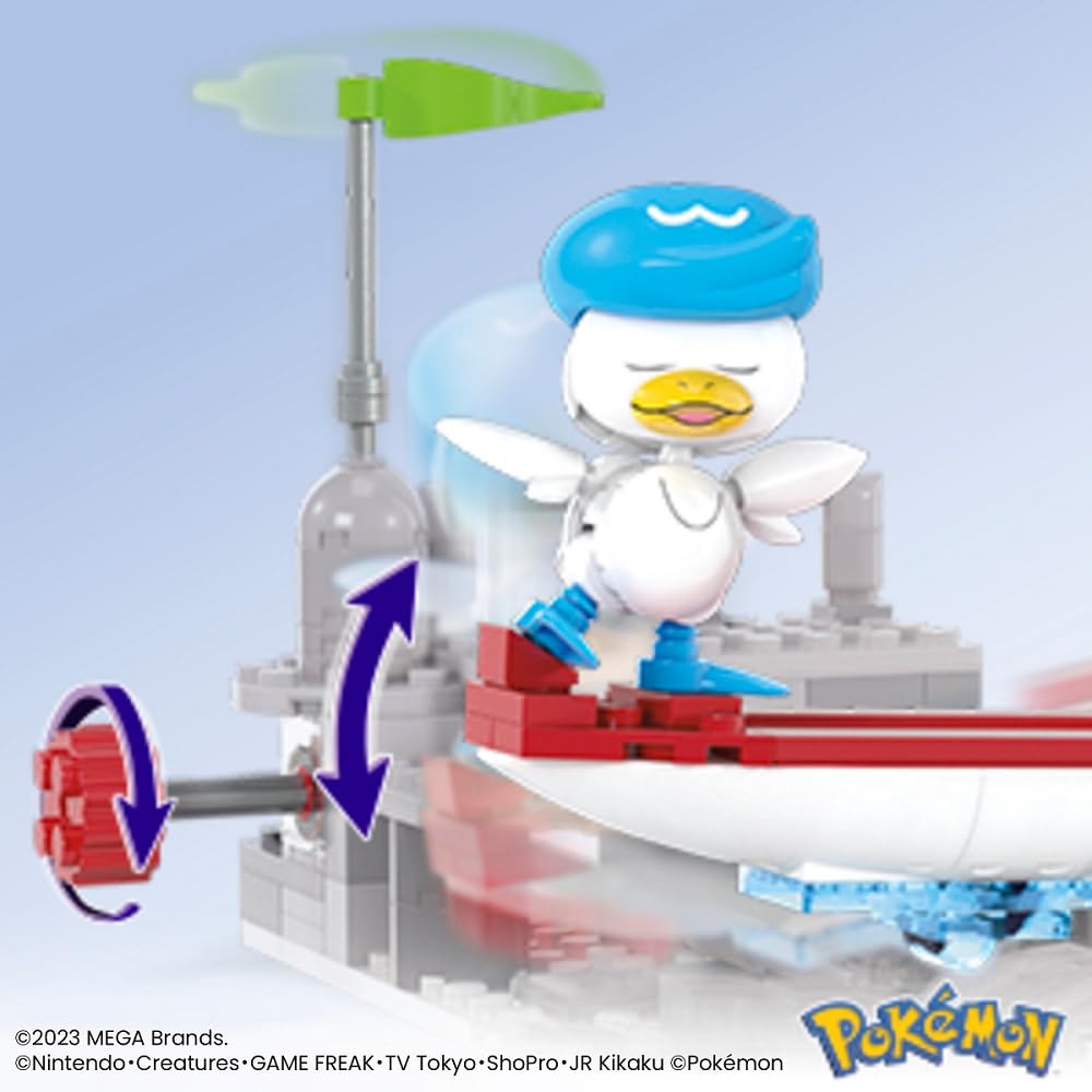 MEGA Pokémon Adventure World: Swaying Boat with Quas ~Paras and Dock Set~ [Block