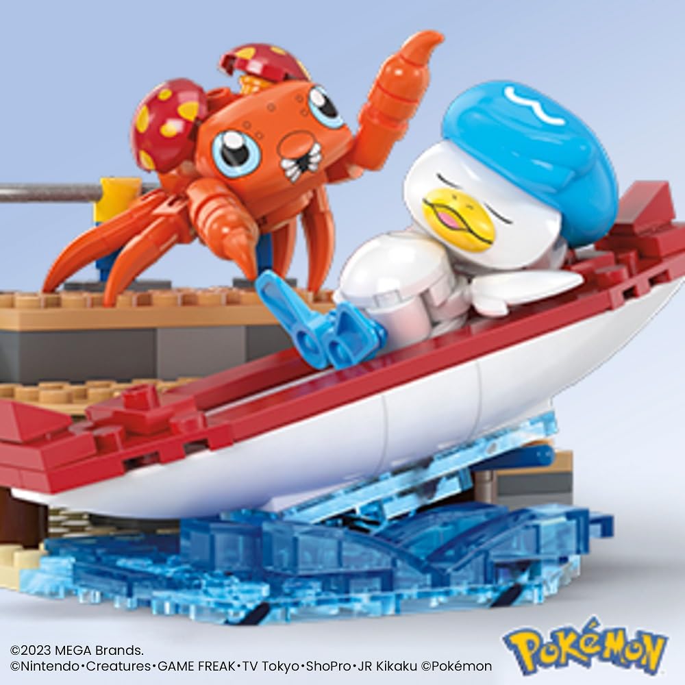 MEGA Pokémon Adventure World: Swaying Boat with Quas ~Paras and Dock Set~ [Block