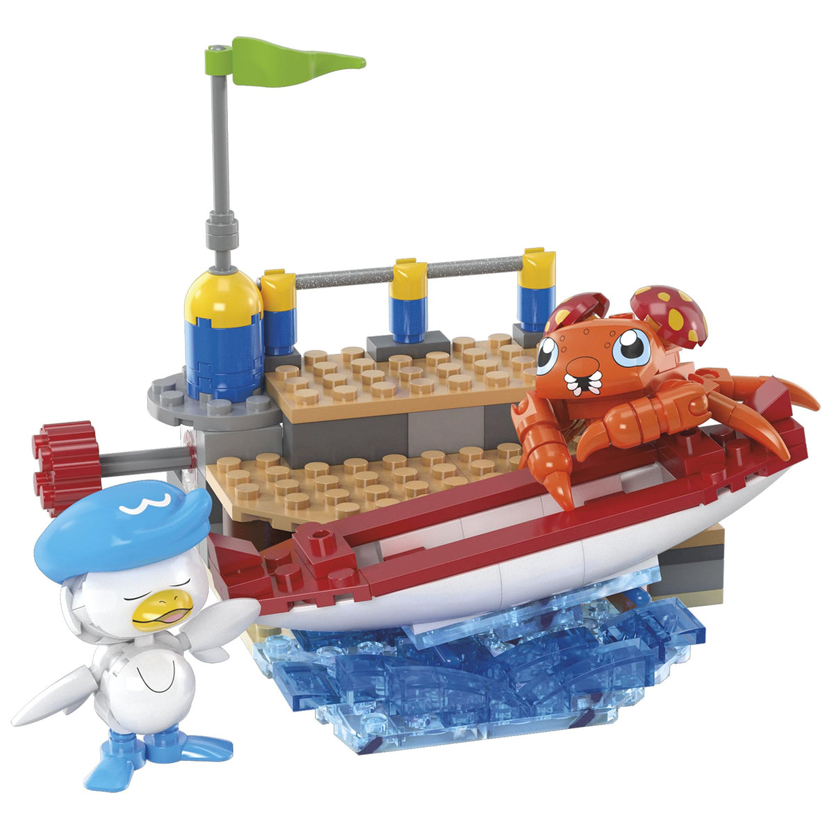 MEGA Pokémon Adventure World: Swaying Boat with Quas ~Paras and Dock Set~ [Block